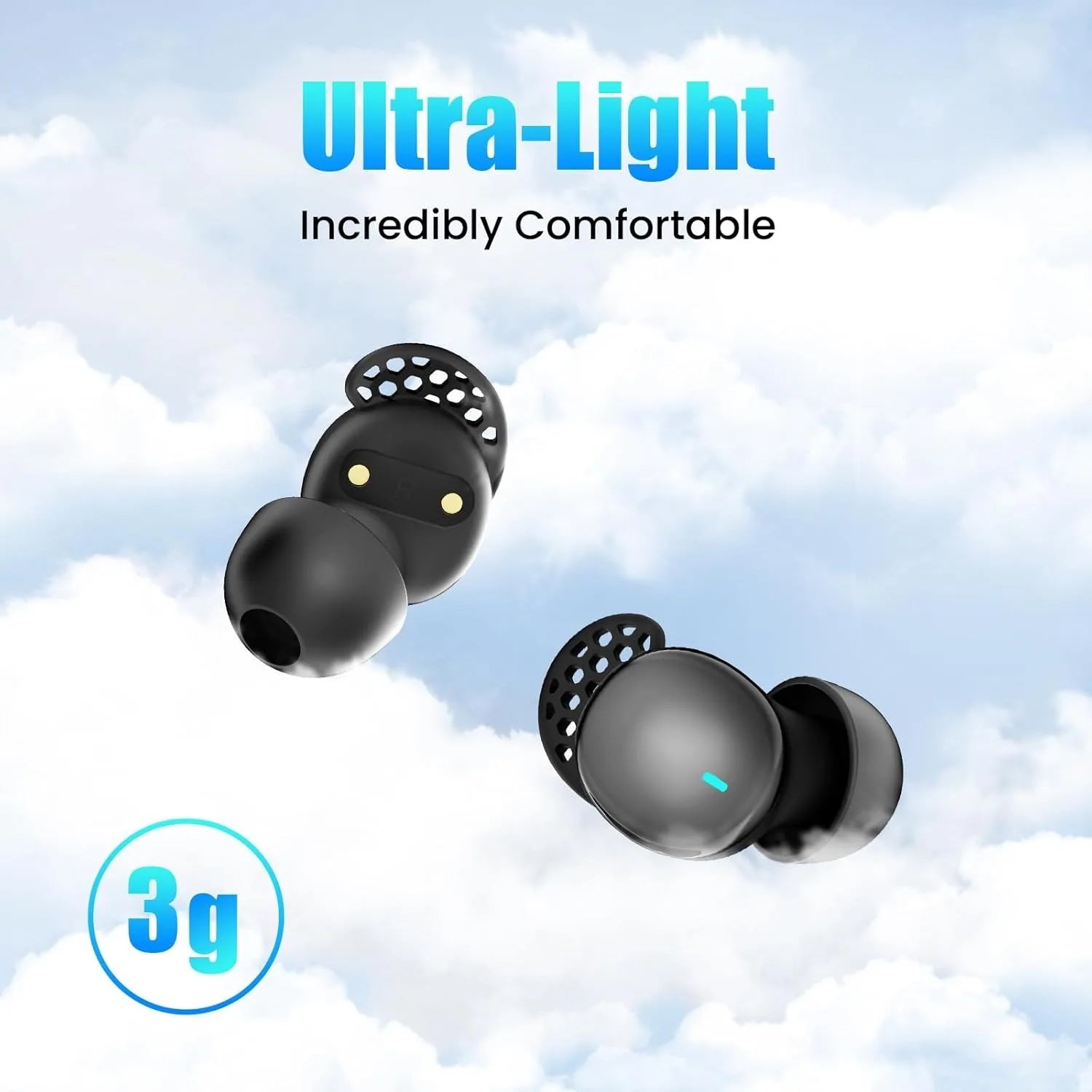 Sleep Earbuds for Side Sleepers Wireless Earbuds Comfortable Noise Blocking