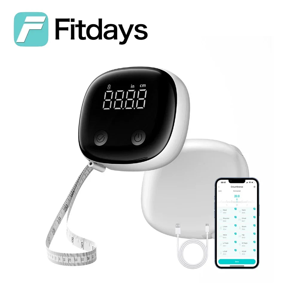 Fitdays Smart 8 Electrodes Body Fat Weight Scale