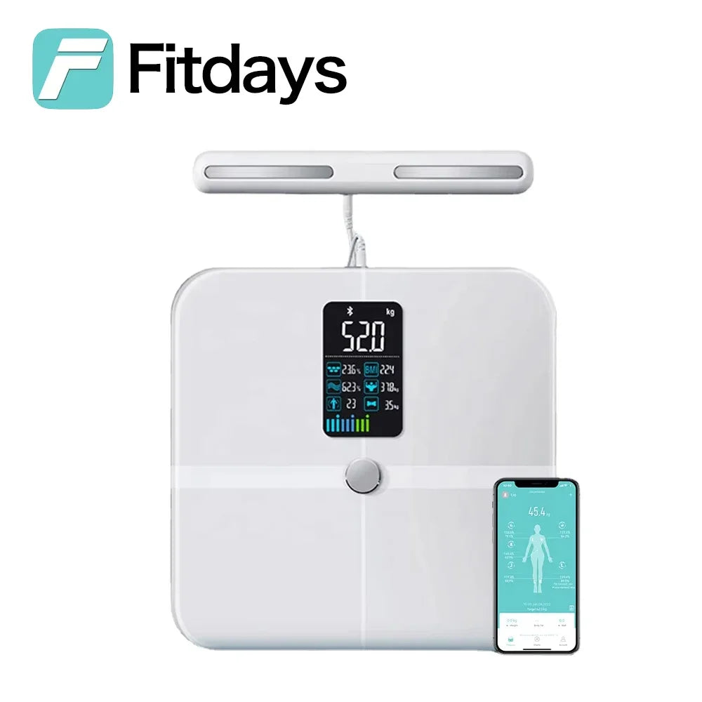 Fitdays Smart 8 Electrodes Body Fat Weight Scale