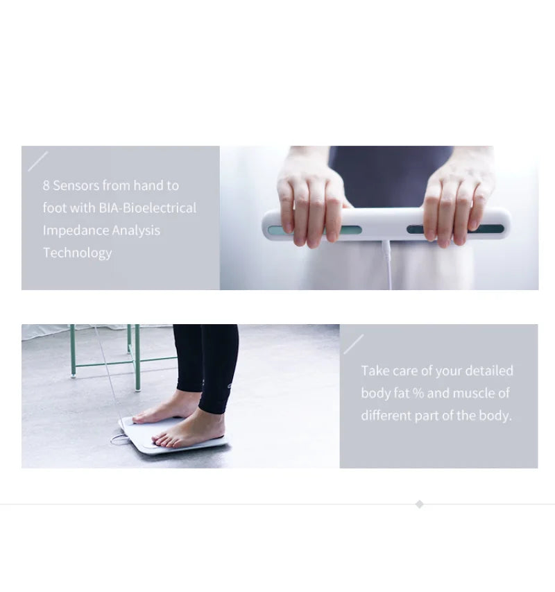 Fitdays Smart 8 Electrodes Body Fat Weight Scale