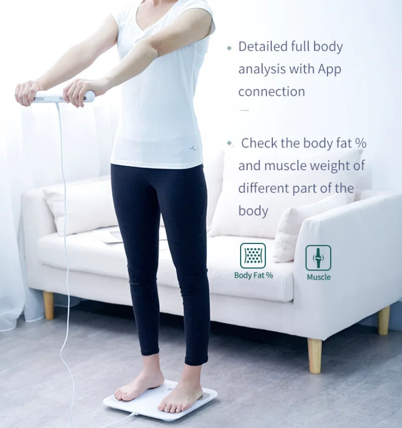 Fitdays Smart 8 Electrodes Body Fat Weight Scale