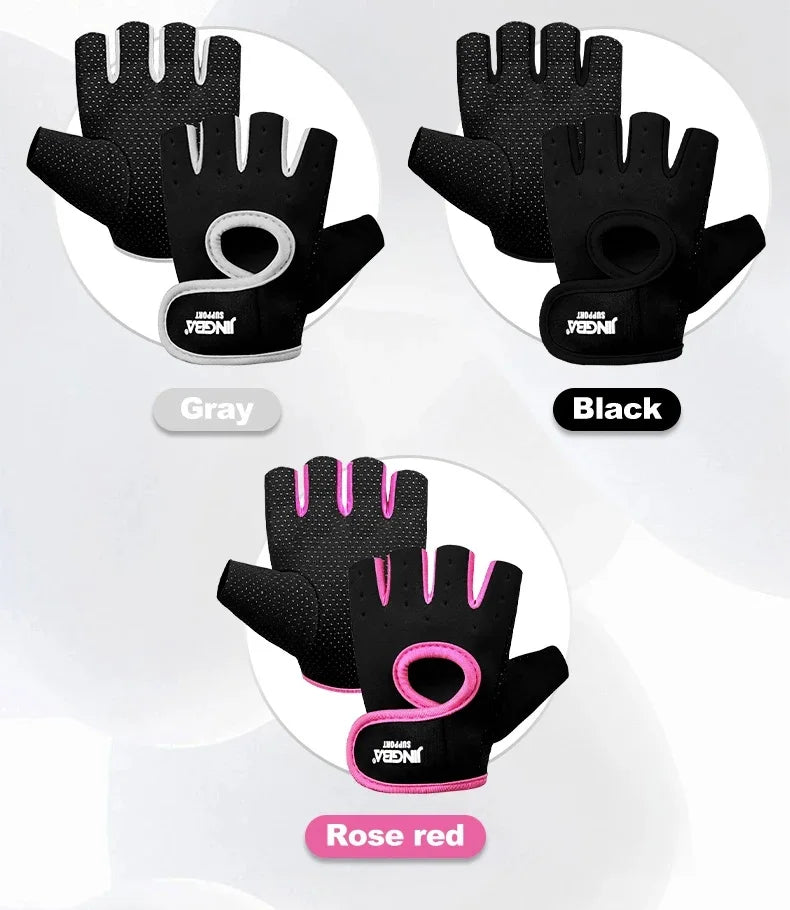 Fitness Half Finger Gloves Unisex Fitness Gym Weightlifting Exercise Gloves