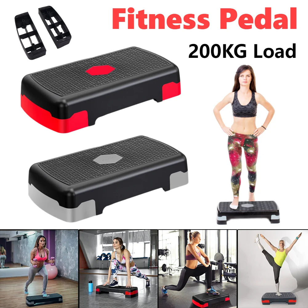Fitness Pedal Stepper Cardio Pedal Exerciser Non-slip Stable 200KG