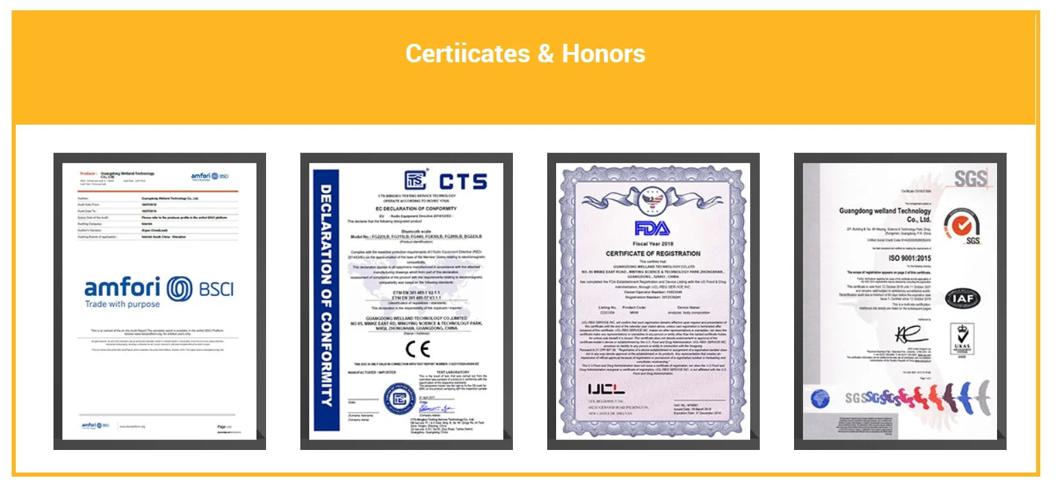 Fitdays Smart 8 Electrodes Body Fat Weight Scale