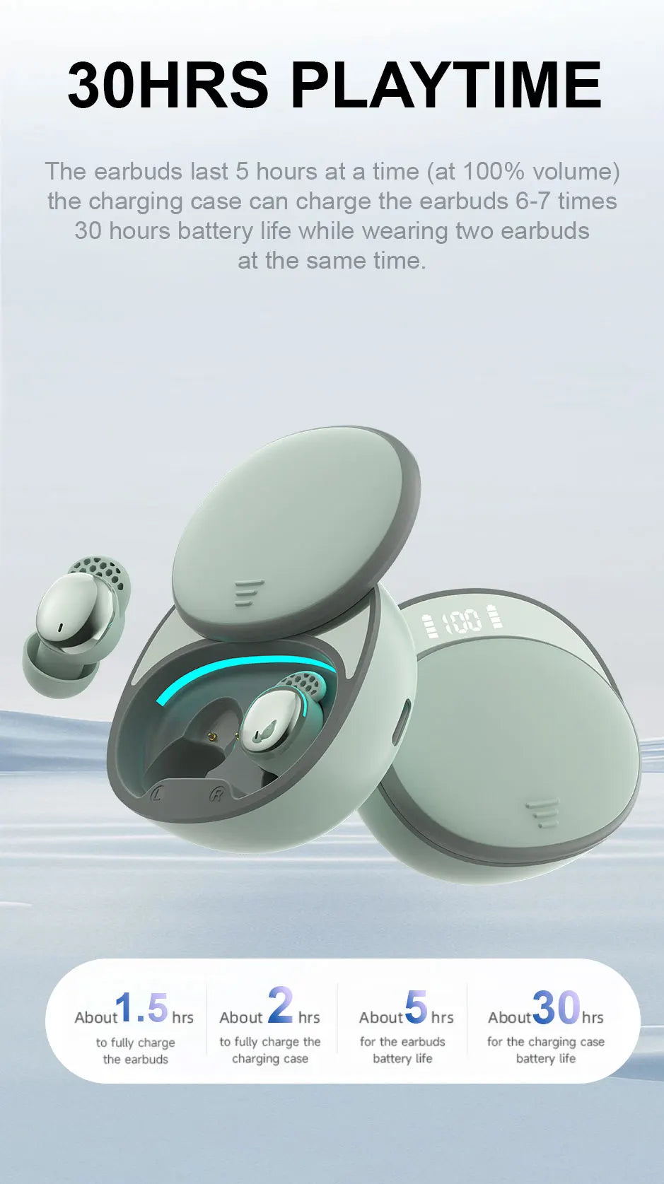 Sleep Earbuds for Side Sleepers Wireless Earbuds Comfortable Noise Blocking