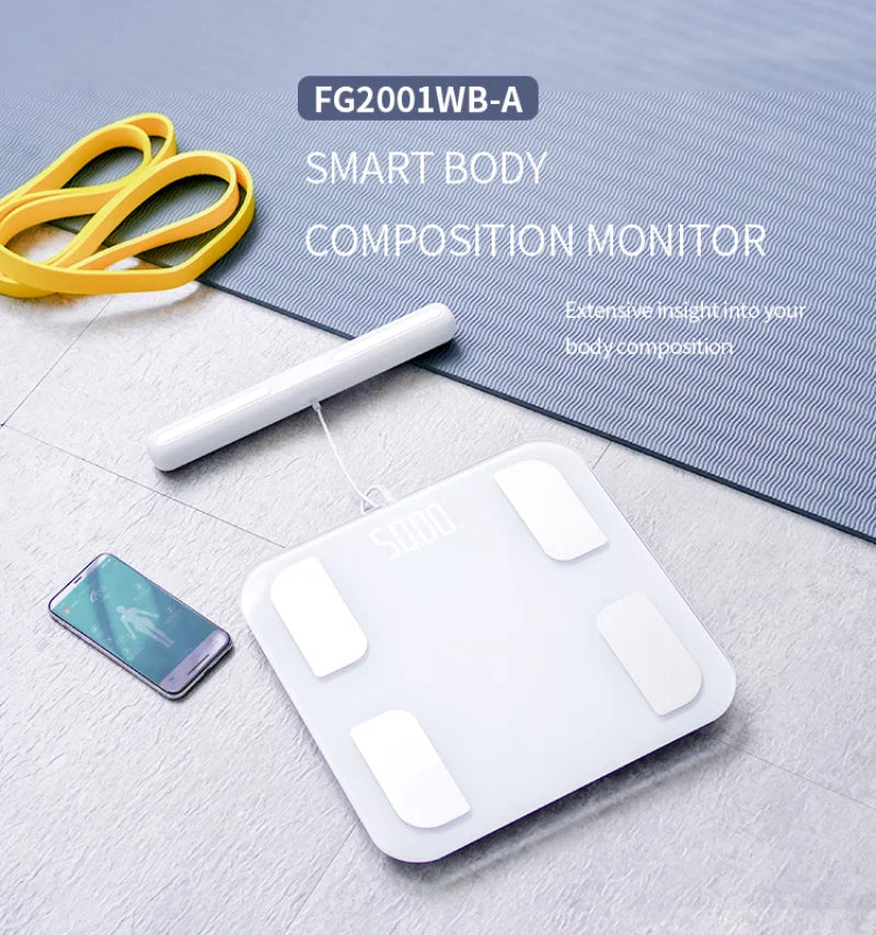 Fitdays Smart 8 Electrodes Body Fat Weight Scale