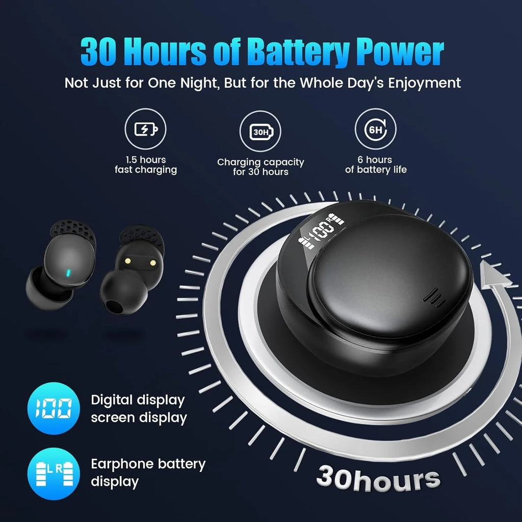Sleep Earbuds for Side Sleepers Wireless Earbuds Comfortable Noise Blocking