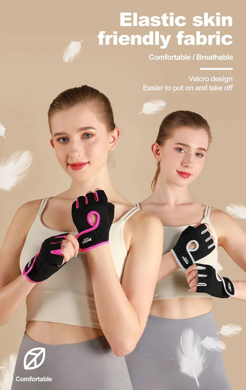 Fitness Half Finger Gloves Unisex Fitness Gym Weightlifting Exercise Gloves