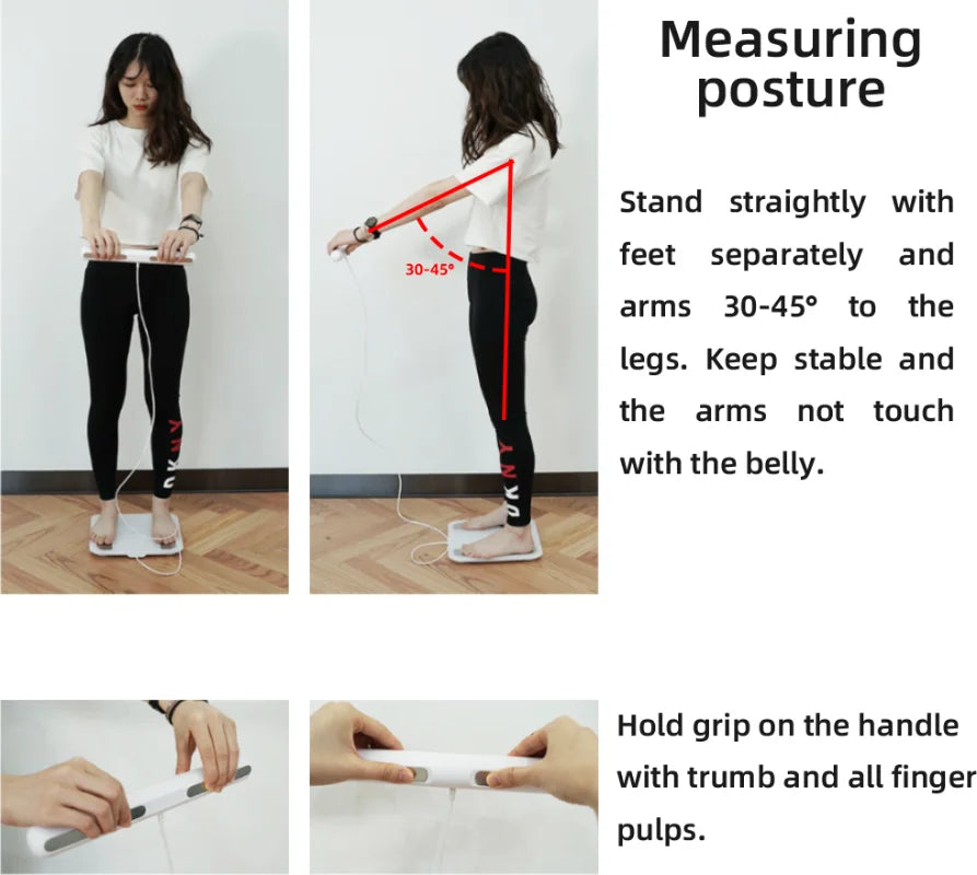 Fitdays Smart 8 Electrodes Body Fat Weight Scale
