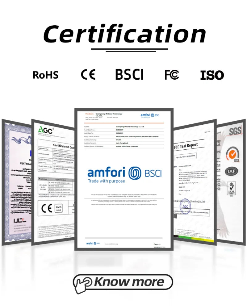Fitdays Smart 8 Electrodes Body Fat Weight Scale