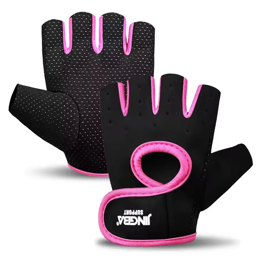 Fitness Half Finger Gloves Unisex Fitness Gym Weightlifting Exercise Gloves