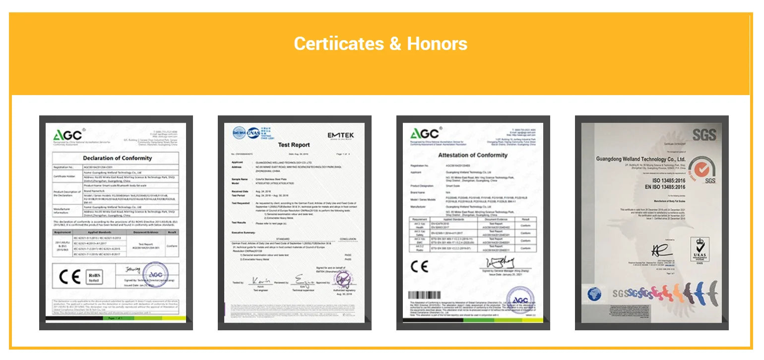 Fitdays Smart 8 Electrodes Body Fat Weight Scale